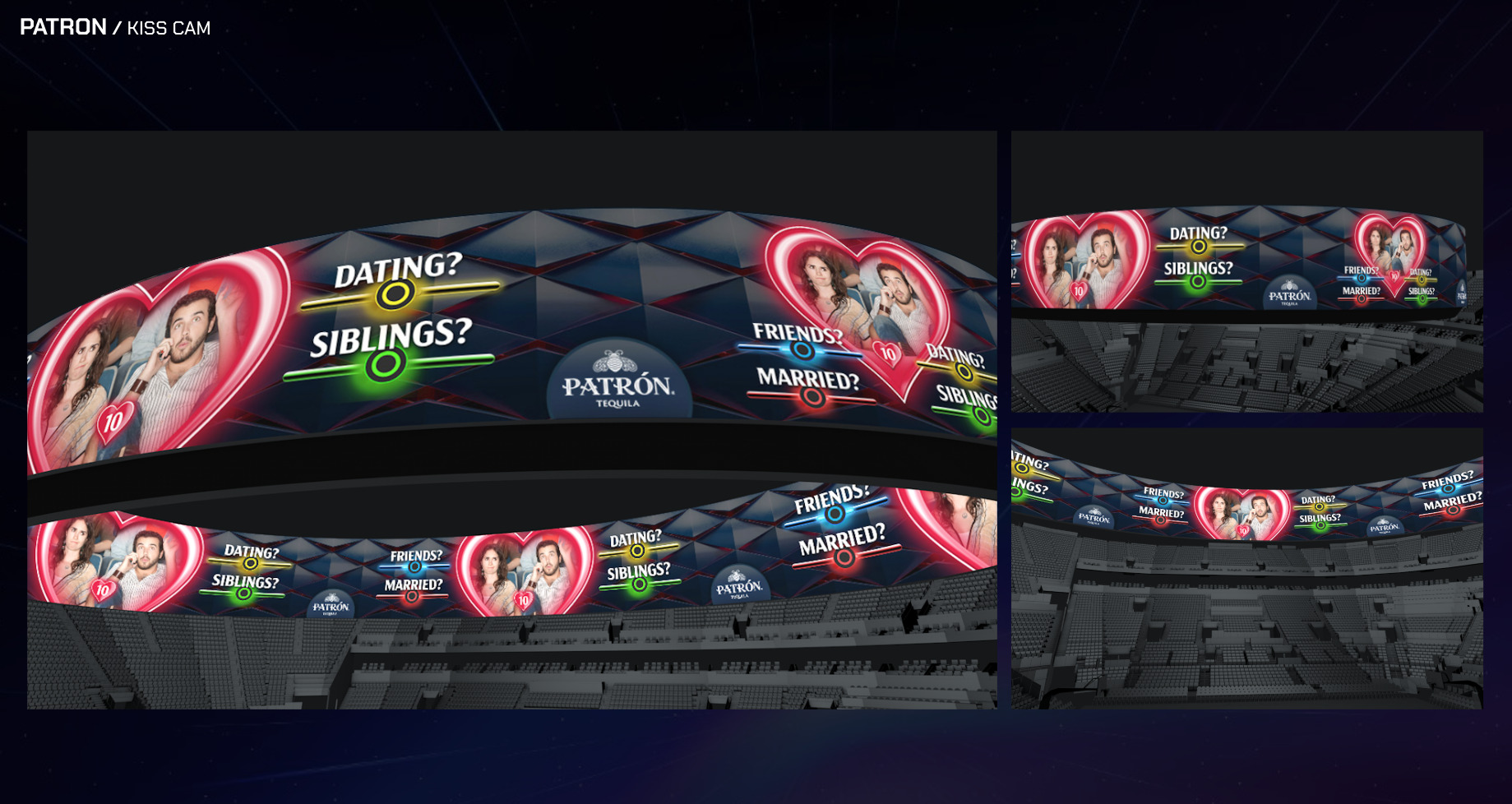 Kiss Cam UI overlay design