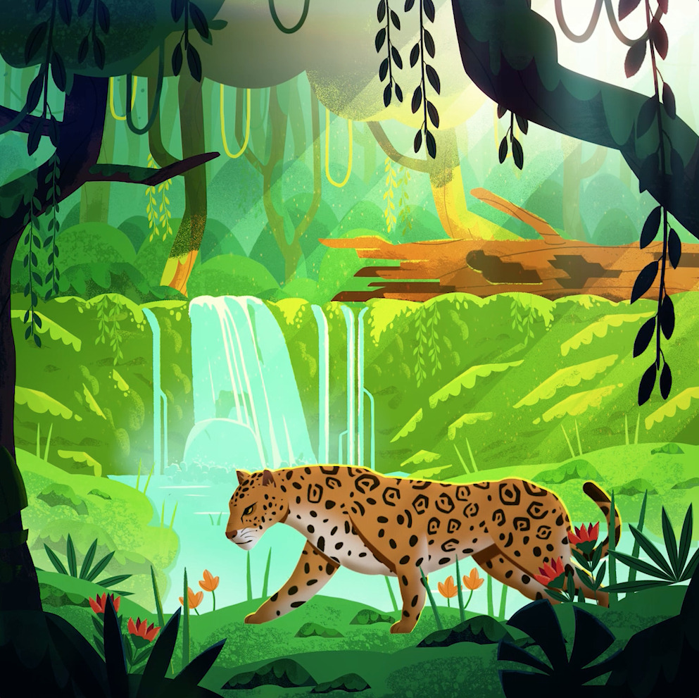 Reference still of the Jaguar sequence
